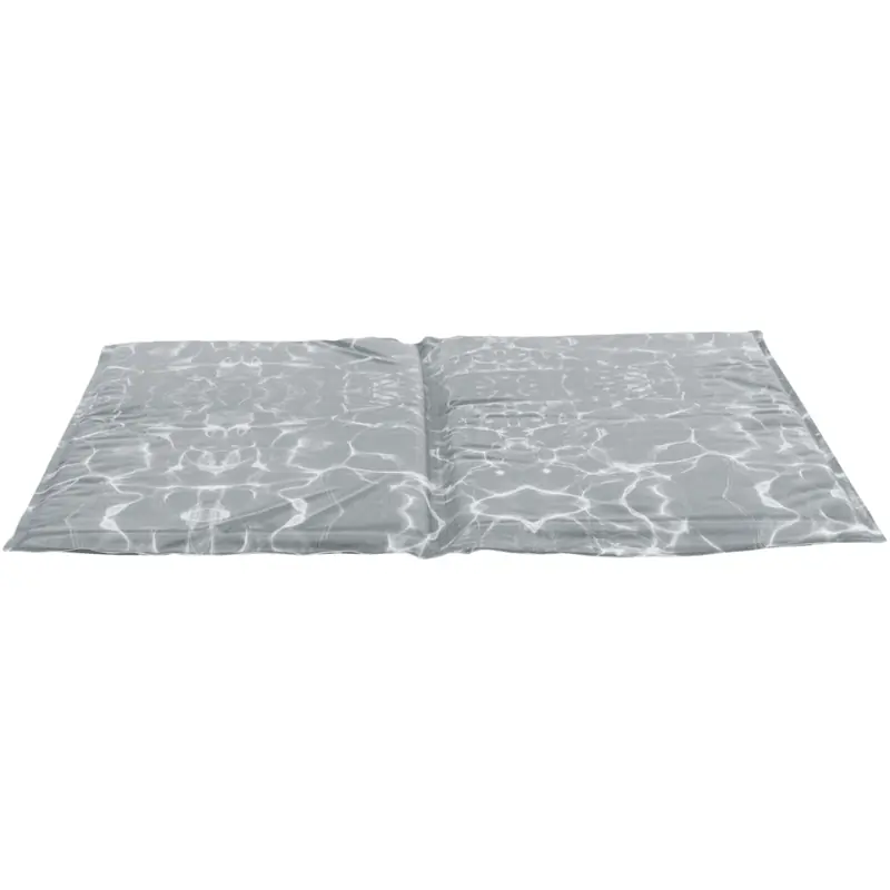 TRIXIE Cooling Mat Soft, L 65x50 cm Saltea Racoritoare cu Spuma si Gel pentru Caini, Gri cu Alb Expediere rapidă