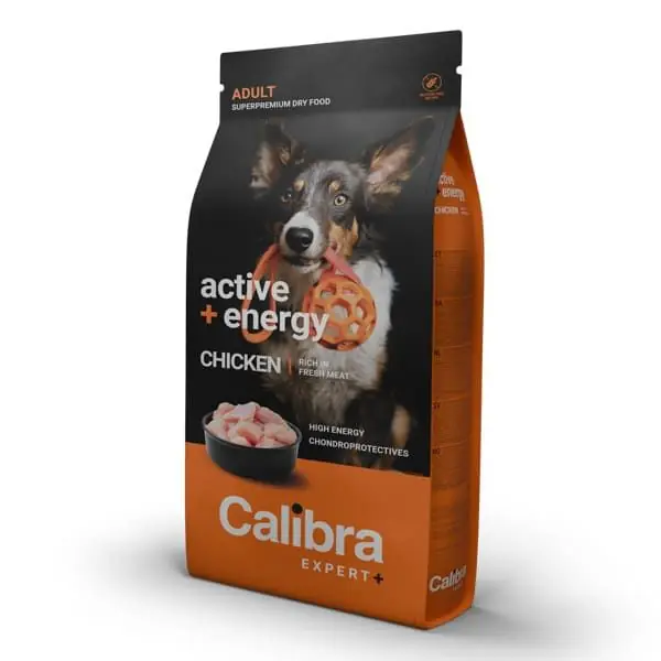Reduceri CALIBRA Dog Expert+ Adult Active & Energy cu Pui 2 kg Hrană Uscată Superpremium Pentru Câini Adulți cu Activitate Fizica Intensa