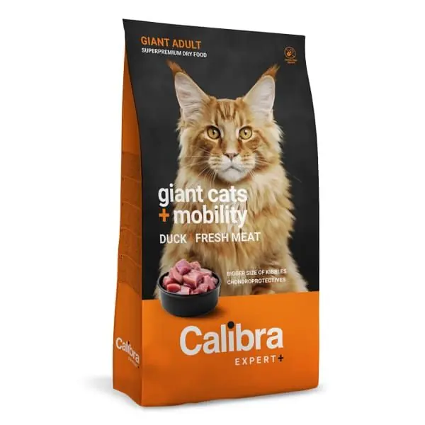 Reducere CALIBRA Cat Expert+ Adult Giant Cats & Mobility cu Rata 1.5 kg Hrană Uscată Superpremium fara Cereale Pentru Pisici Adulte de Talie Mare si Suport Articular