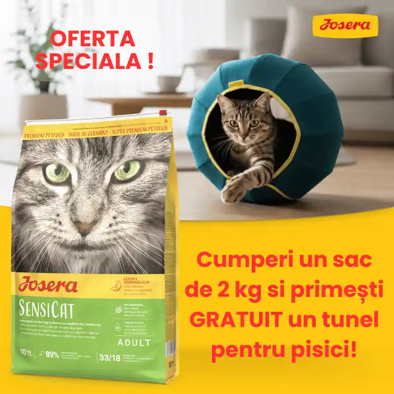 Ieftin JOSERA SensiCat cu Pasare 2 kg PROMO Hrană Uscată Premium pentru Pisici Sensibile, Digestibilitate Ridicată și Piele Sănătoasă