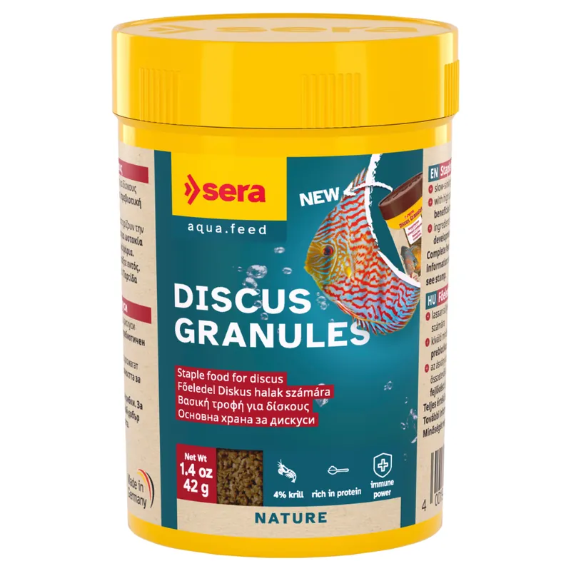 Cumpără acum SERA Discus Granules Nature, Hrana Granulata Pentru Discus si Alte Specii Pretentioase, 100ml