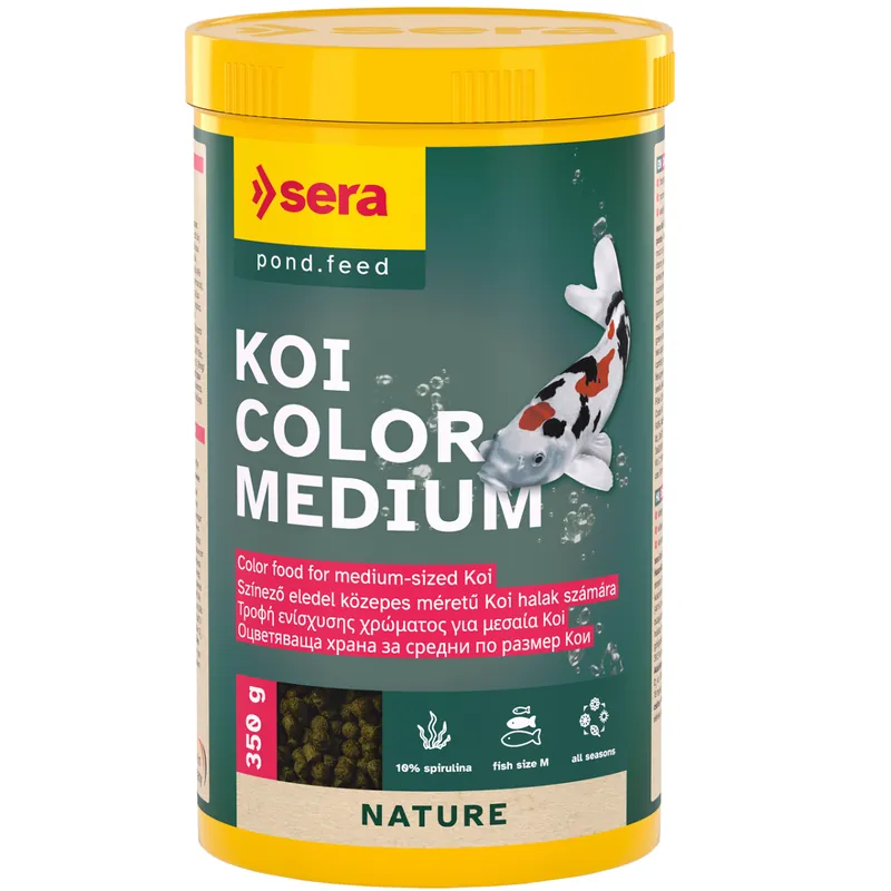 Vezi acum SERA Koi Color Medium, Hrana Granulata Pentru Crapi Koi Medii (intre 12cm si 25cm), 1000ml