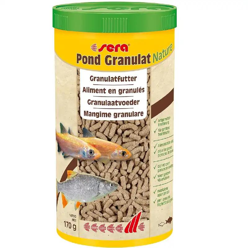 Cel mai bun preț SERA Pond Biogranulat, Hrana Granulata Pentru Pesti de Iaz, 1000ml