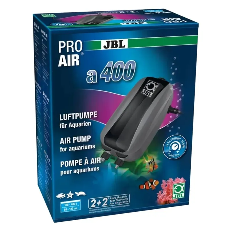 Livrare rapidă JBL ProAir a400 Pompă de Aer Silențioasă pentru Acvarii 100-400 L