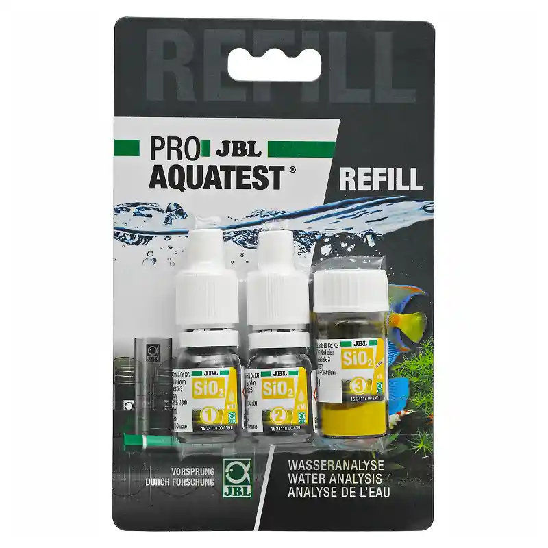 JBL ProAqua Test SiO2 Refill Reactivi Test Determinare Silicat Din Acvarii de Apa Dulce sau Marina Ofertă exclusivă