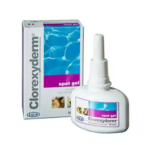ICF CLOREXYDERM SPOT GEL Antiseptic, Rehidratant si Emolient Piele Caini Pisici, 100ml Doar azi