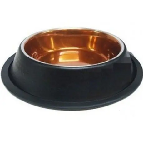 Cel mai bun preț Castron Negru Antiderapant din Inox Pentru Hrana si Apa, 0.2 l