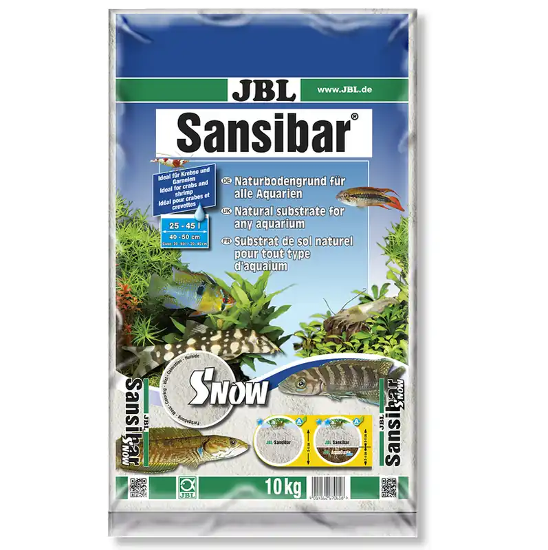 Noutate JBL Sansibar Snow 10 kg Nisip Natural de Cuart Foarte Fin pentru Acvarii