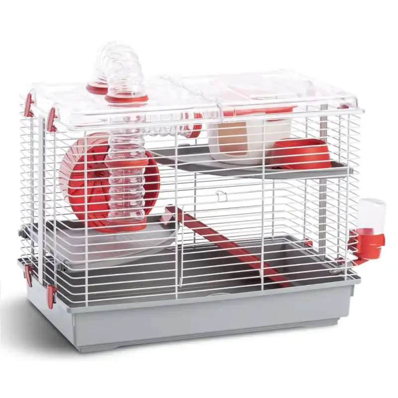 FOP PINO, Cusca Pentru Hamsteri, 2 Nivele, Echipata Complet 45x27x34cm Cumpără online