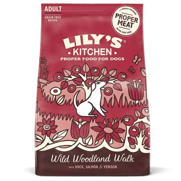 LILY‘S KITCHEN Wild Woodland Walk, cu Rata, Somon si Vanat, Hrana Uscata Fara Cereale Pentru Caini Adulti, 7kg Ofertă limitată