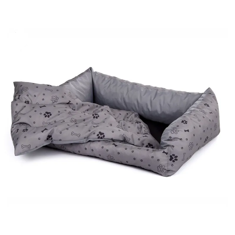 Expediere rapidă JK ORIENT GREY Culcus Impermeabil Caini, Poliester, Saltea Detasabila, 90x65x20cm