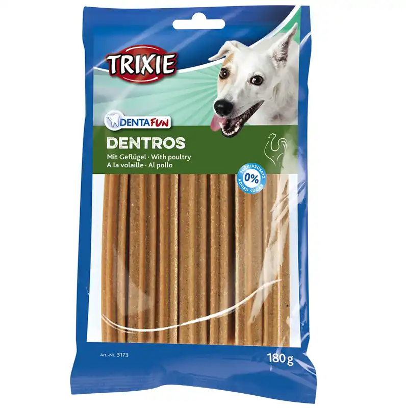 Livrare expres Recompensa Pentru Caini DENTROS Light cu Gust de Pui, 7buc 180g
