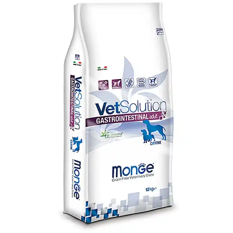 Reducere MONGE VETSOLUTION Gastrointestinal Canine, Hrana Uscata Caine, Afectiuni Gastrointestinale, 12kg