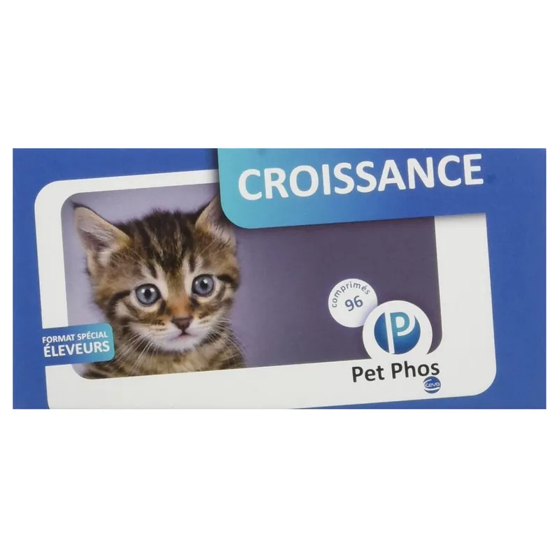 Cumpără online PET PHOS Felin Croissance, Supliment Vitamino-Mineral Pentru Pisici, 96 Tablete