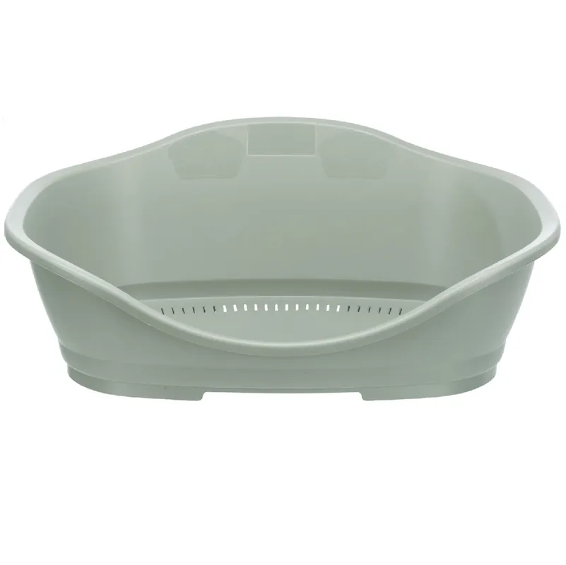 SLEEPER L Culcus din Plastic Pentru Caini, Gri, 72x48cm Reducere specială