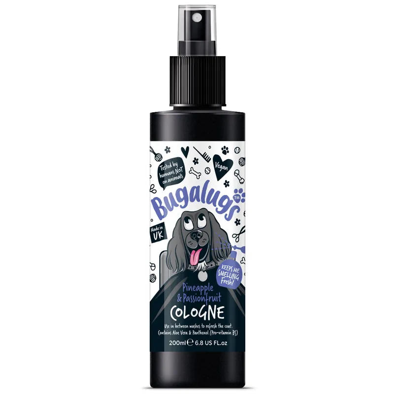 BUGALUGS Pineapple & Passionfruit Parfum Vegan Pentru Caini, Aroma de Ananas si Fructul Pasiunii, 200ml Ofertă exclusivă