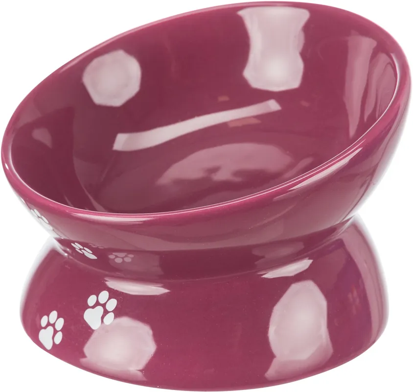 Castron Ceramic Visiniu Pentru Pisici 150ml Cel mai bun preț