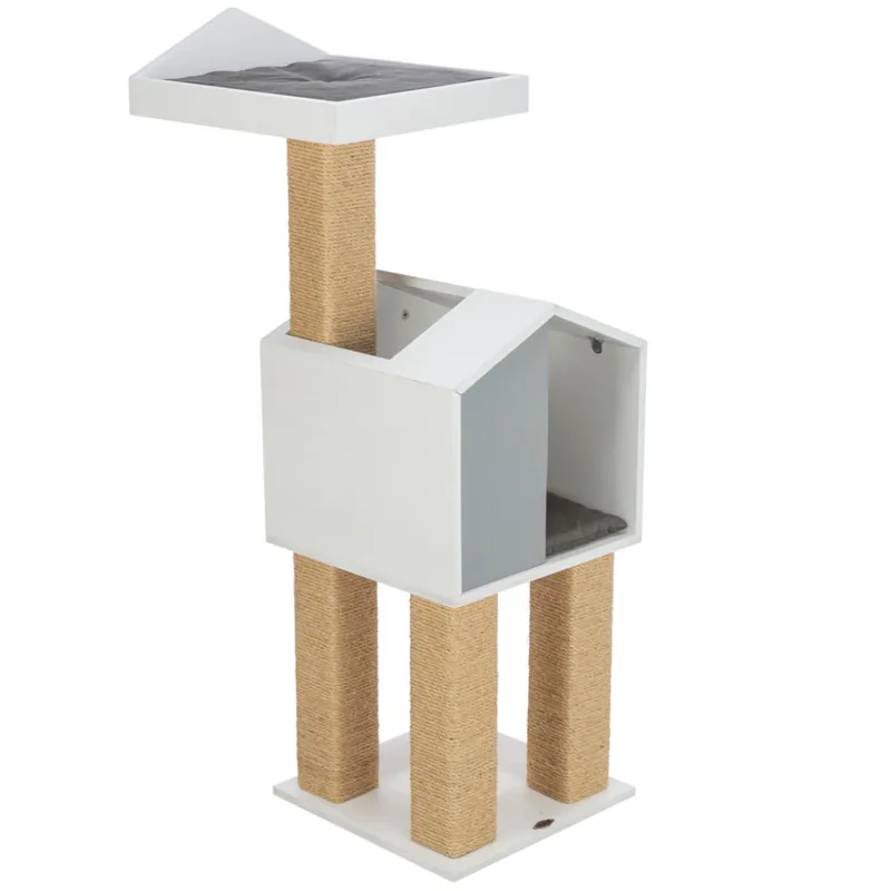 Ofertă specială BE NORDIC JONTE Ansamblu cu Sisaluri, Casuta si Culcus Pentru Pisici, 38x38cm Inaltime 115cm