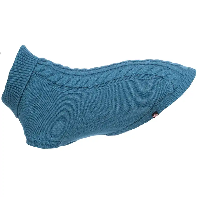 Reducere Pulover Pentru Caini KENTON Albastru, Marime S, Lungime Spate 33cm