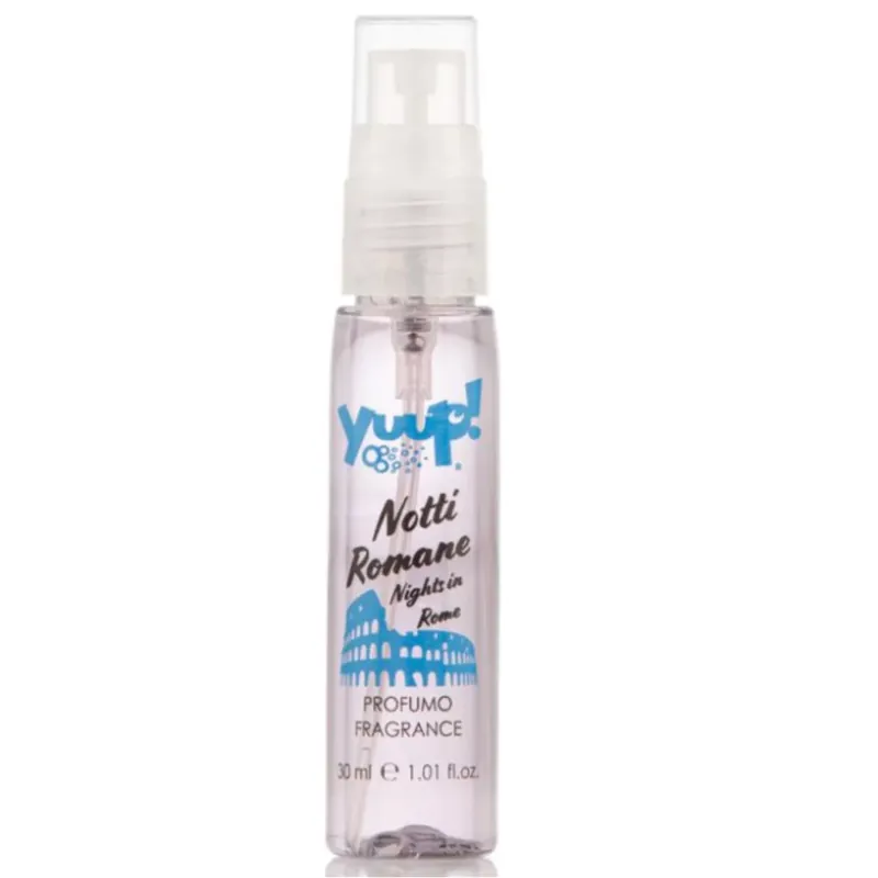 Cumpără online YUUP! Night in Rome, Parfum Fara Alcool, cu Note Subtile de Flori si Esente Mediteraneene, Pentru Caini si Pisici, 30ml