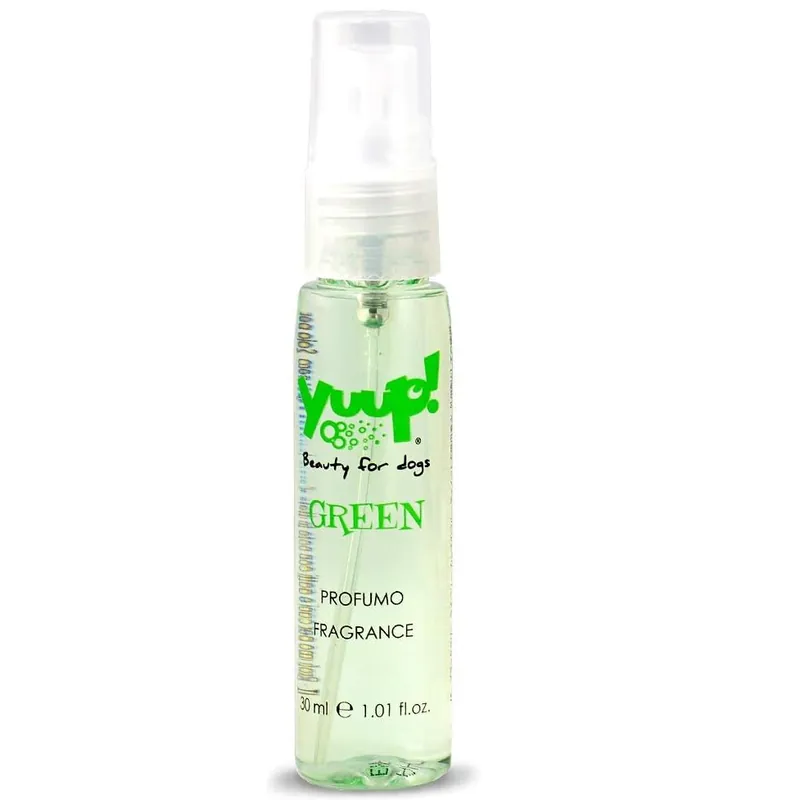 Preț mic YUUP! Green, Parfum Fara Alcool, cu Note de Mure, Zmeura si Coacaze Negre, Pentru Caini si Pisici, 30ml
