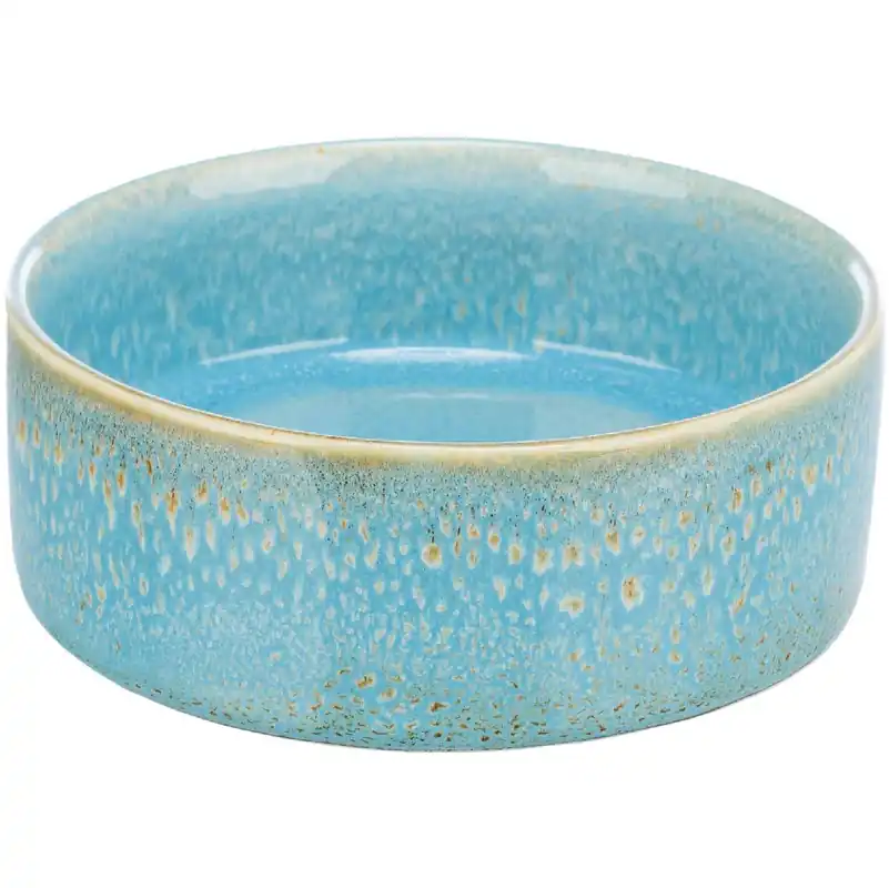 Castron Ceramic Pentru Caini sau Pisici, Albastru, 400ml Diametru 13cm Expediere rapidă