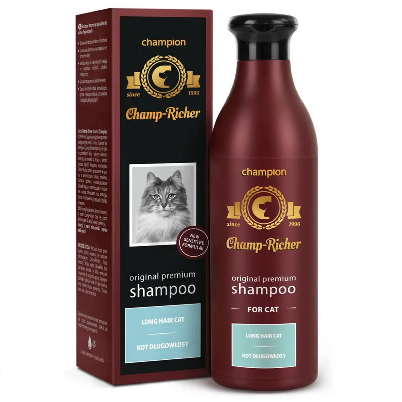 CHAMP RICHER, Sampon Profesional Concentrat 1 5, Pentru Pisici cu Par Lung,, 250ml Preț mic
