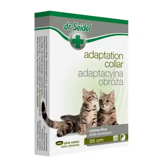 DR. SEIDEL Adaptation Line, Zgarda Antistres cu Efect Calmant, Pentru Pisici, 35cm Preferatul clienților