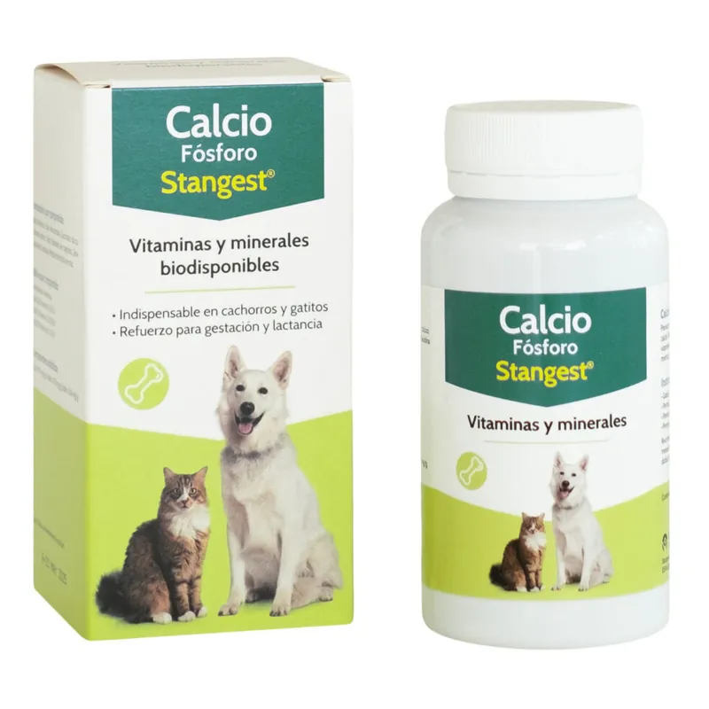 Cumpărături sigure DICALFON Supliment Vitamino-Mineral Pentru Caini si Pisici, cu Calciu, Fosfor si Vitaminele A,D, E, 100 tablete
