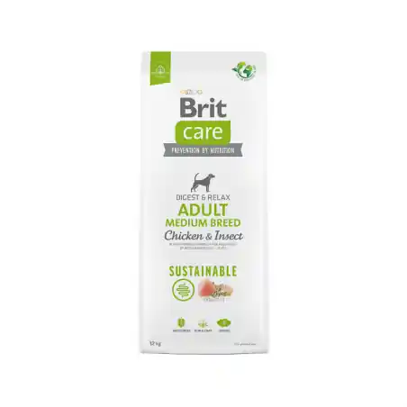 Ofertă specială Brit Care Dog Sustainable Adult Medium Breed, hrana uscata pentru caini, 12 kg