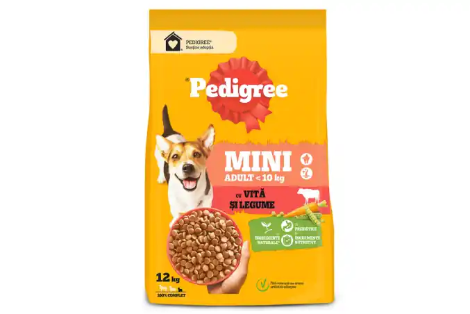 Reduceri Pedigree Adult Small, hrana uscata pentru caini, Vita, 12 kg