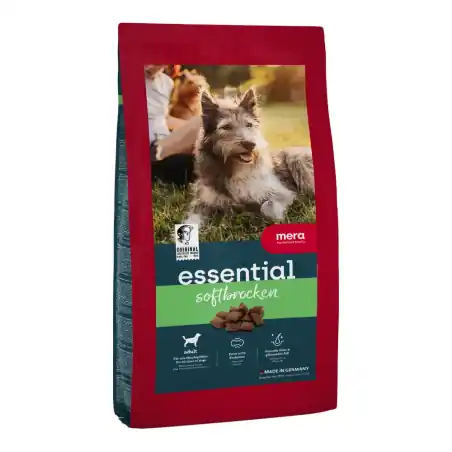 Cel mai bun preț MERA DOG ESSENTIAL SOFT BROCKEN – Hrana uscata cu pui, 12.5 kg