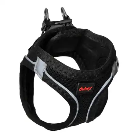 4DOG ham pentru caini negru, reglabil 48–54 cm, marimea L Plată sigură
