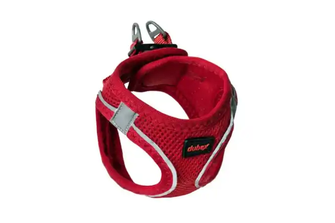 4DOG ham pentru caini rosu, reglabil 54–60 cm, marimea XL Cel mai bun preț