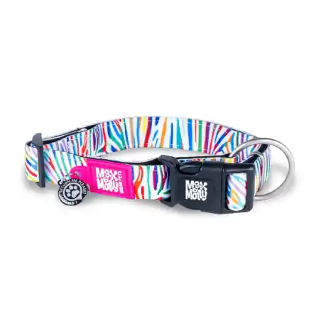 Zgarda pentru caini, Max & Molly Smart ID - Magic Zebra, M Calitate înaltă