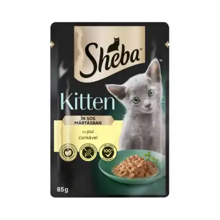 Sheba, plic cu hrana umeda pentru pisici, junior, 85 gr Ofertă exclusivă