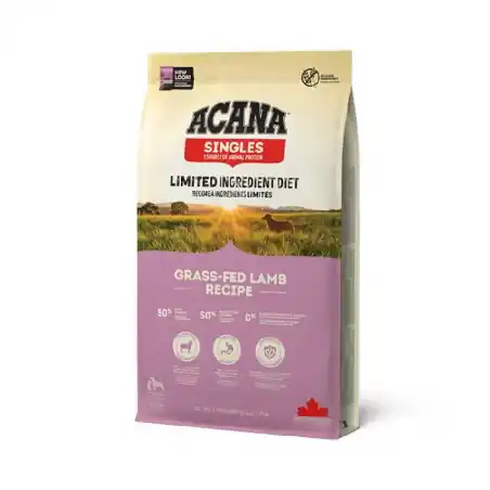 Acana Singles, hrana uscata pentru caini, Miel si Mar 11,4 Kg Preferatul clienților