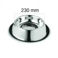 Promoție Castron din inox antiderapant, pentru alimentatia animalului de companie, 230 mm