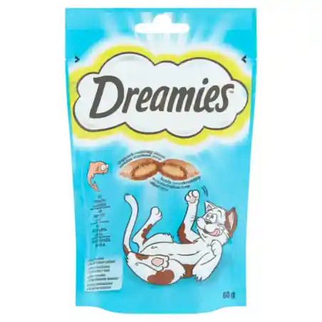 Comandă acum Dreamies, recompense pentru pisici, Somon, 60 gr