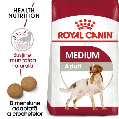 Plată sigură Royal Canin Medium Adult 7+, hrana uscata pentru caini, 15 kg