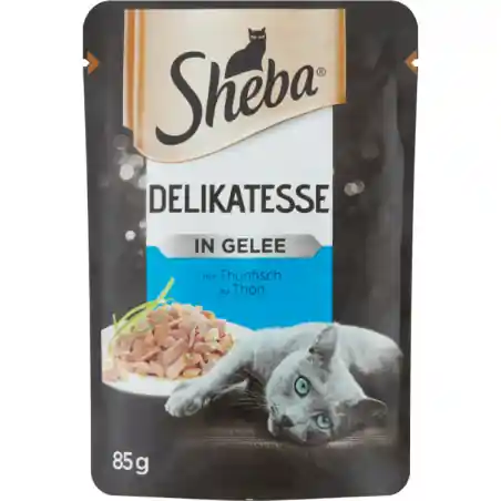 Reducere de preț Sheba Cuisine, plic cu hrana umeda pentru pisici, Ton, 85 gr