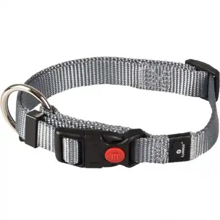 Zgarda Ziggi gri, XL, 55-75 cm, 40 mm Popular