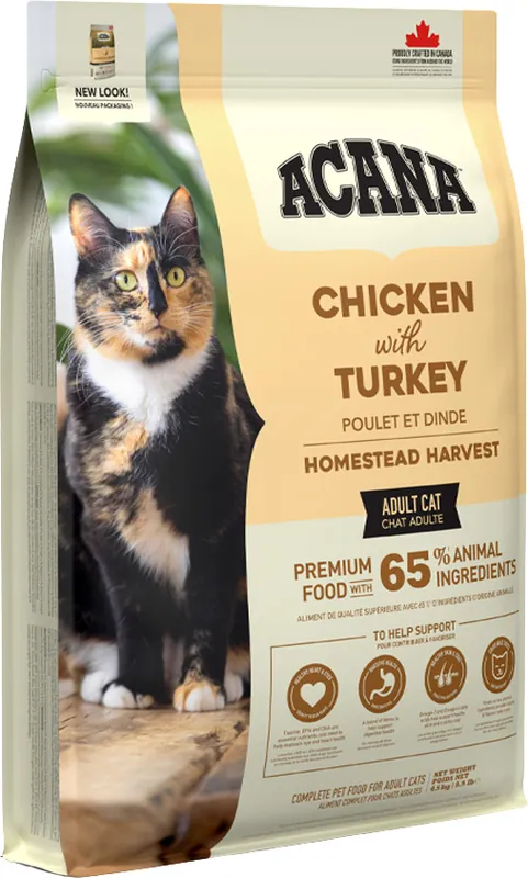 Acana Homestead Harvest hrană cu carne de pasăre pentru pisici Nu rata