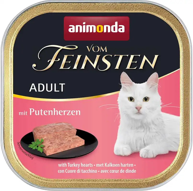 Animonda Cat Vom Feinsten Adult tăviță cu inimă de curcan Livrare expres