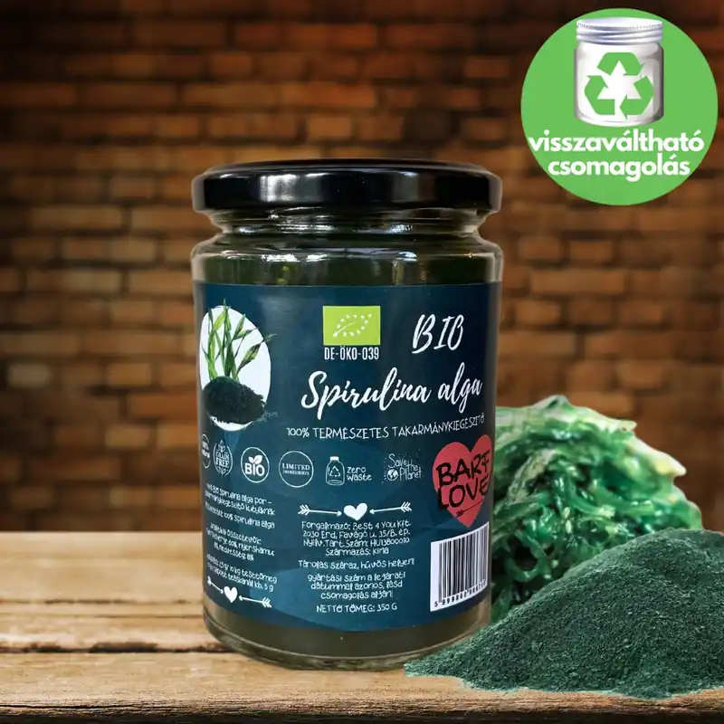 Super ofertă Barf Love spirulină organică extrem de pură din lacul de crater din Birmania