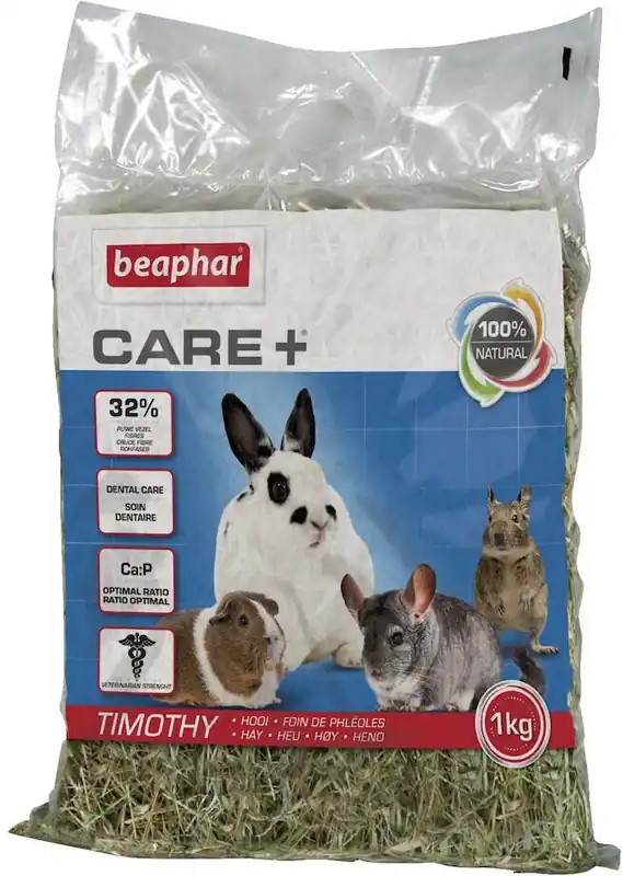 Beaphar Care+ Fân presat de pășune pt mamiferele mici erbivore (fân de Timoftică) Popular