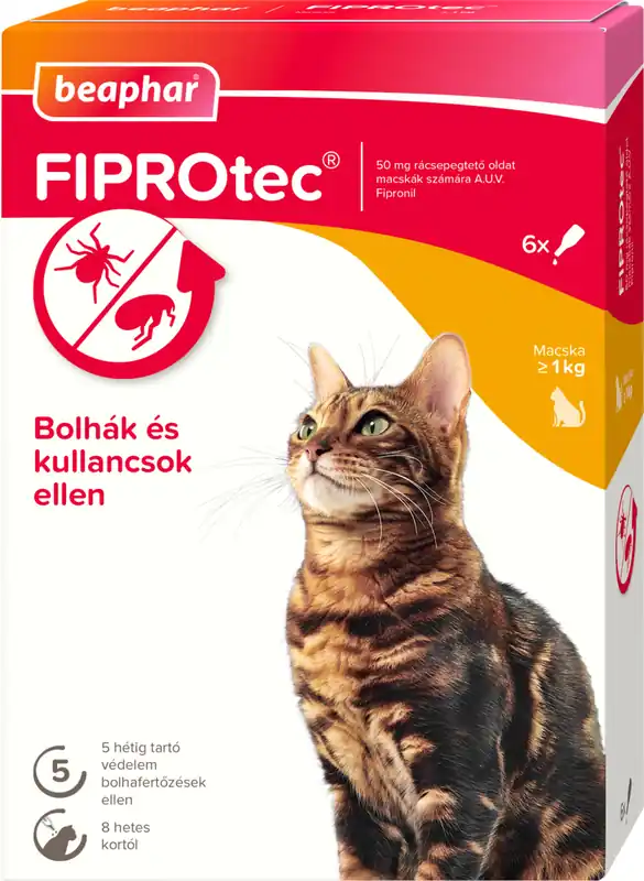 Beaphar FIPROtec spot-on soluție antiparazitară pentru pisici Ultima șansă
