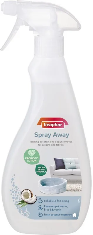 Beaphar Spray Away - Spray spumos dezodorizant de eliminare a petelor și mirosurilor pt covoare și țesături Cumpără online