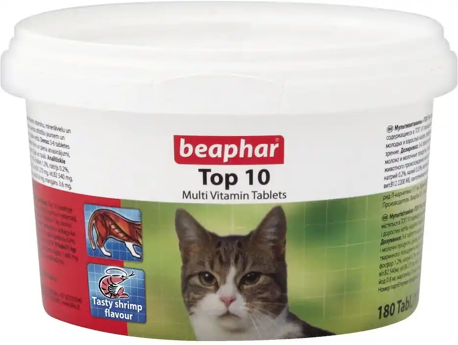 Beaphar Top 10 - Tablete multivitamine pentru pisici Cumpărături sigure