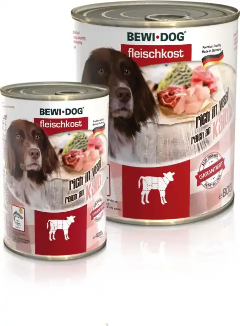 Bewi-Dog conservă bogată în carne pură de vițel Plată sigură